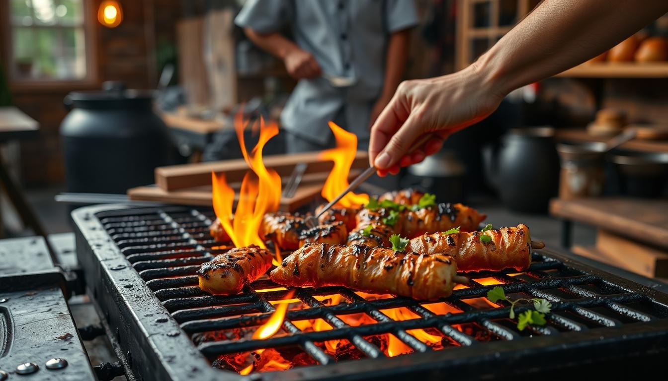 Balanced healthy meal prepared in a home kitchen